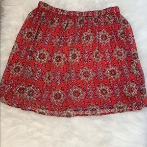 Hollister geo/ floral printed skirt
